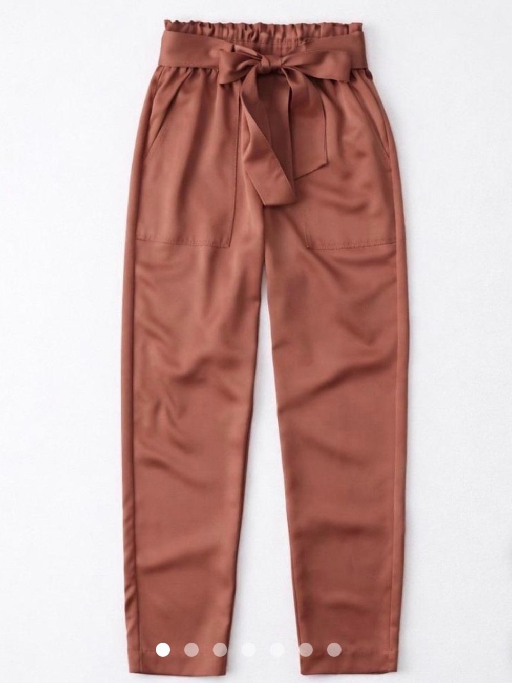 Abercrombie Satin Tie-Waist Pants